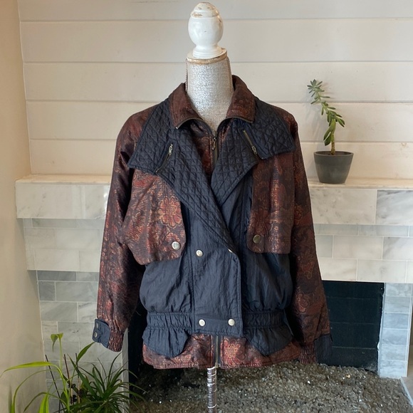 Vintage Lavon Foral Brocaade Lightweight Jacket Size PS - Picture 1 of 13